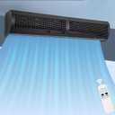 Air Curtain Black 48 Inch 2 Speeds Remote Control All-copper wire motors