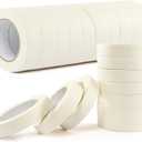 Masking Tape Bulk 1 Inch 20 Packs - White Beige Masking Tapes for General Purpose, Craft, Art, Home, Office, School, 1 Inch x 55 Yards x 20 Rolls