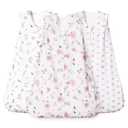 david's kids 3 Pack 100% Organic Cotton Baby Sleep Sack 18-24 Months, Ultra Soft Baby Wearable Blankets with 2-Way Zipper, Comfy Toddler Sleeping Bags for Boys Girls Neutral, X-Large Size, Floral