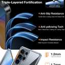 TORRAS Shockproof for Samsung Galaxy S25 Ultra Case, [Non-Yellowing] [12FT Military-Grade Protection] Transparent Slim Case for Samsung S25 Ultra Case, Diamond Clear, Hard, 6.9'' Guardian Series
