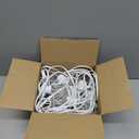 SUNTHIN White String Lights, 48ft White Outdoor Lights with 16 1W Shatterproof LED Bulbs for Patio, Garden, Backyard, Porch, Cafe, Deck, Wedding, Party