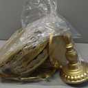 Gold Cake Stand Metal Dessert Table Display Set Tiered Cupcake Holder Fruit Candy Donut Plate Serving Tower Tray Platter (Gold)