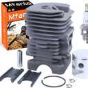 Cylinder Piston Top End Rebuild Kit for Poulan Pro PP4218AVX PP4218 PPB3416 PPB4018 P4018 P4018WM P4018WT PP4218AVL PP3516AVX PPB4218 PP3416 PPB4218 Chainsaw
