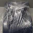 SOONHUA Seat Cushion and Lumbar Support Pillow Set for Office Chair, Memory Foam Back Support Pillow for Car Seat Gaming Chair, Ergonomic Pillow for Tailbone Sciatica and Back Pain Relief (Medium, Navy Blue)