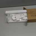 Delamu 157in Cord Hider Wall, TV Cable Hider Cord Covers for Wires on Wall, Large Cable Management Raceway, Paintable Wire Hiders Wire Covers for Cords for TV on Walls, 10 X L15.7 W1.18 H0.6in, White