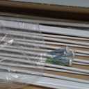 78.8" Extra Tall Cat Gate, 28.3-33" Wide Dog Door, Pressure Mounted Easy Walk Through Safety Metal Pet Gate for Doorway, No Drilling Cat Proof Gate (White)