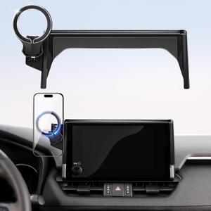 pop-tech Magnetic Car Mount for Toyota RAV4 2019 2020 2021 2022 2023 2024 2025 : for MagSafe Strong Magnets RAV 4 Cell Phone Holder 7/8-Inch Touch Screen Cradles for iPhone Samsung