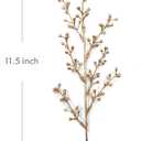 Artificial Golden Berry Stem Decorations, Fake Bead Sticks Picks Plastic Plants for Home Party Christmas Berries Stems Tree Ornaments Wreath Crafts DIY Gift Wedding Bouquet Xmas Decor Gold 6 Pcs