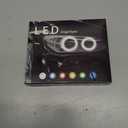 Qasim Angel Eyes Halo Rings Cotton Lights 12V 80MM RGB LED Universal for Car Scooter Motorcycle DRL with Turn Signal Function APP Bluetooth Control Multi-Color 2-Pack