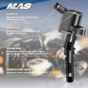 MAS Ignition Coils DG508 and Motorcraft OEM Spark Plugs SP413 Compatible with Ford F-150 Mustang V8 4.6L pack of 8