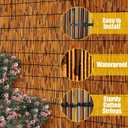 2 Pack Natural Reed Fence,3.3FT X 16.4FT Bamboo Fencing Privacy Reed Screening for Outdoor, Gallery, Restaurant, Hotel, Patio (Brown)
