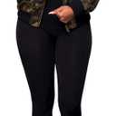 sexycherry Jackets for Women Casual Long Sleeve Lightweight Coats Full Zip Up with Lining Pockets (Army/Camo)