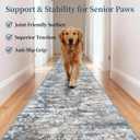 Runners for Hallways Ultra Non-Slip 2x10 Long Runner Rugs Washable Abstract Tear and Stain Resistance No Pile Lightweight Modern Rug Runners for Entryway, Kitchen, Walkway, Entrance, Multi
