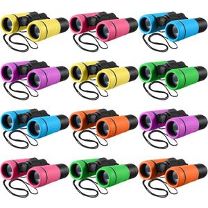 Yunsailing 12 Pcs Binoculars Shock Proof Educational Learning Folding Small Telescope Hunting Bird Watching Camping Outdoor