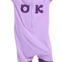 NAITOKE Adult Animal Onesie Halloween Costume Cosplay One-Piece Pajamas Women Man Teens (Small, Purple)