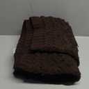 Battilo Dark Brown Throw Blanket for Couch, 51"x67" Soft Chenille Knit Throw Blanket for Home Decor, Soft Cozy Blanket, Decorative Chocolate Brown Blanket for Bed, Living Room