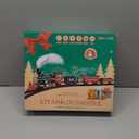 BainGesk Train Set, Christmas Train Set with Steam, Light and Sounds, Electric Train Toy for Boys & Girls, Christmas Train Set for Under The Tree, Gifts for 3 4 5 6 7 8 Year Old Kids