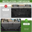 Seat Back Cover for 2010-2024 Toyota 4Runner 5 Seats (No 3rd Seat) All Weather Cargo Liner Rear Backrest Protector Mats Accessories