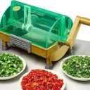 Commercial Red Pepper Chopper, Manual Green Onion Scallion Cutter With Stainless Steel Blade, 3 Mm Vegetable Cutting Machine For Chopped Scallions/Green Onions/Leeks/Cilantro/Garlic