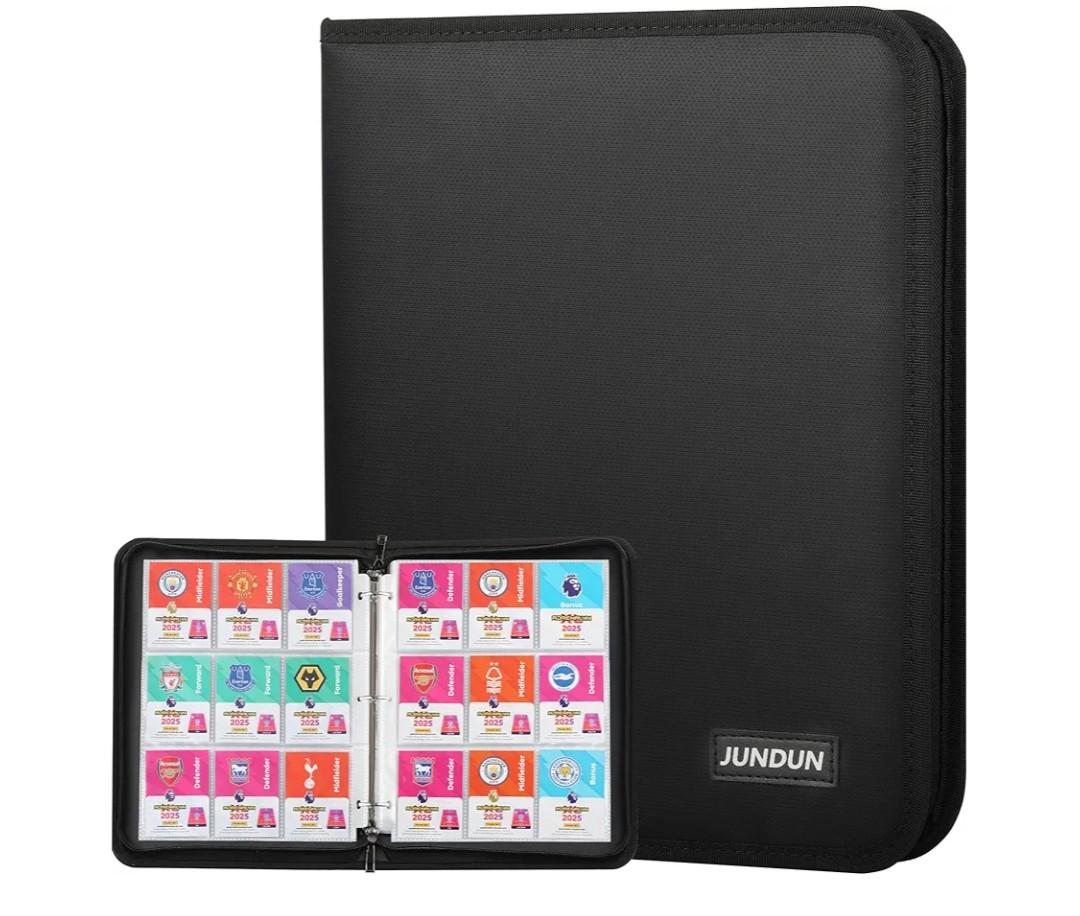 JUNDUN Card Binder 9 -Pocket,720 Pockets Fireproof Trading Card Albums Holder with Zipper for MTG, TCG, Game Cards and Sports Cards