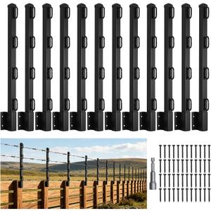 12 Pack 23.5" Fence Post Extender for Outdoor