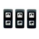 3pcs Left Hand Driver Power Window Switch 8 Pin Compatible with Can-Am Defender HD8 DH10 2016-2020 Defender Max HD8 2018 Max HD10 2018-2020 Replace 710004979 705800048