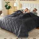 L'AGRATY Queen/King Size Weighted Blanket for Adults 30lbs, 80"x87" Cooling Breathable Heavy Blanket with Glass Beads for Sleeping Perfect Hot Sleepers & Couples Machine Washable All-Season Grey