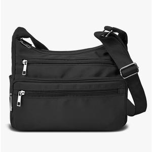 VOLGANIK ROCK RFID Purses for Women Fabric Nylon Multi Pocket Crossbody Bag Ladies Travel Handbag