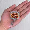 Funny Highland Cow Badge Reel Retractable for Nurse Nursing RN CNA LPN Medical Worker & Office Staff, Your Crazy is Showing Badge Clip, Cow Badge Holder with Alligator Clip & 24 Durable Nylon Cord