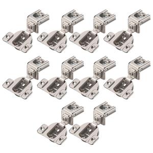 Blum Compact Hinge (10 Pack), 1-1/4" Overlay, 110 Opening Angle, Steel, Concealed Hinges for Face Frame Cabinets