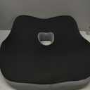 Car Seat Cushion, Ergonomic Memory Foam Car Cushion for Sciatica Pain Relief, Larger Driving Seat Pillow for Short Drivers on Long Drives - Butt Pillow for Truck, Office, Wheelchair - Black&Gray (Standard)