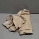 NICETOWN French Door Velvet Curtains for Living Room, Adjustable Ties Sticky Back Design Farmhouse Blackout Room Darkening Privacy Thermal Insulated Curtains for Bedroom,26W x 69L, Light Beige, 1 PC