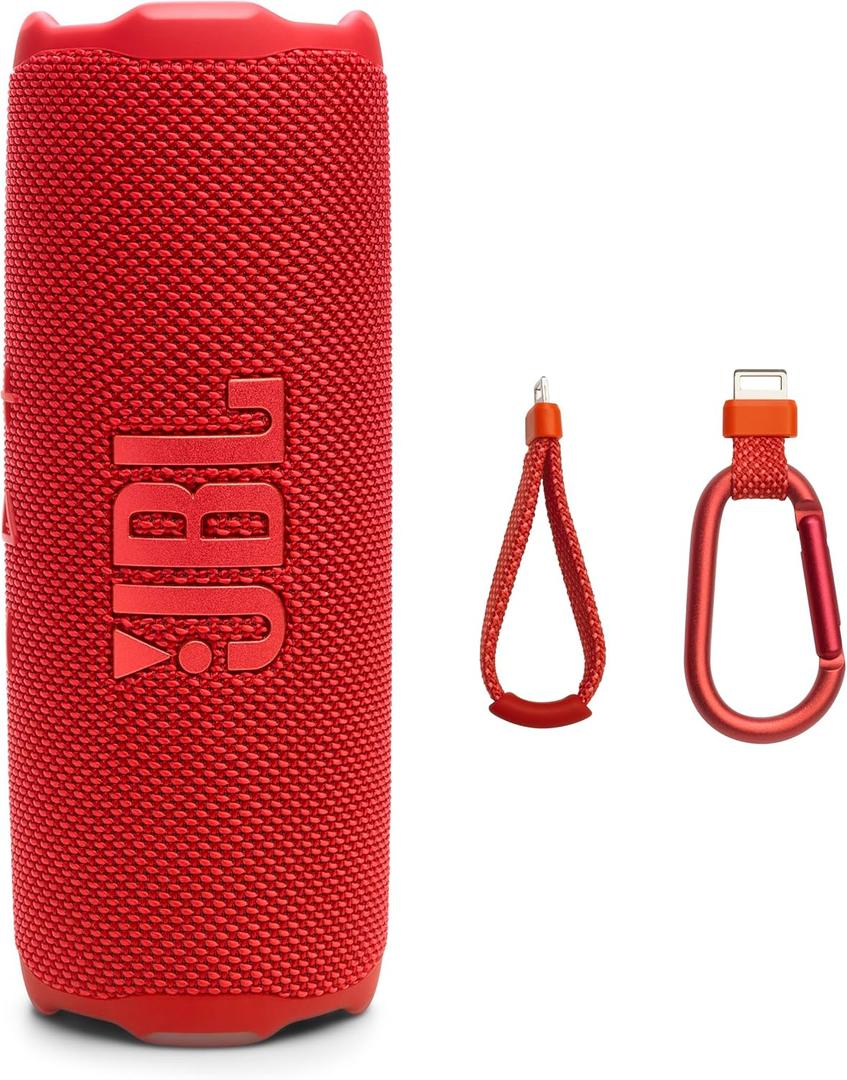 JBL Flip 7 - Portable Waterproof and Drop-Proof Speaker, Bold Pro Sound with AI Sound Boost, 16Hrs of Playtime, and PushLock System with Interchangeable Accessories (Red) JBL Flip 7 - Portable Waterproof and Drop-Proof Speaker, Bold Pro Sound with AI Sound Boost, 16Hrs of Playtime, and PushLock System with Interchangeable Accessories (Red)