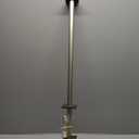 EXCLUSIVE HOME Silver Aged Sphere 1" Curtain Rod and Coordinating Finial Set, Matte Silver, Adjustable 36"-72"