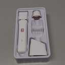 Electric Razor for Women Men - Wet Dry Shave, Waterproof Bikini Trimmer, Pubic Hair Removal Shaver with Hypoallergenic Ceramic Blades, Facial & Body Groomer, USB Recharge, Birthday Gifts - White (2-in-1 White)