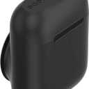 PopSockets PopGrip Headphone Case Compatible with AirPods: Swappable Grip and AirPods Holder for Phones and Tablets - Black