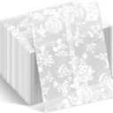 100 Pcs Wedding Vellum Jackets Bulk for 5x7 Invitations Vellum Paper Wedding Invitation Accessories Kit Envelope Inserts Liners for Bridal Shower Baby Shower Birthday Mother (Rose)