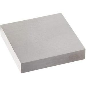 The Beadsmith Steel Bench Block - Flat Anvil Jewelers Tool - Solid Metal Bench Block for Jewelry and Stamping - Protect Your Work Surface - 4 x 4 x 0.5 inches