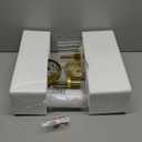 MOKATNG Wall Sconces Set of Two, Brushed Gold Bathroom Sconces with Clear Glass, Hardwired Sconces Wall Decor Set of 2, Modern Wall Light Fixtures for Bathroom Mirror Living Room Bedroom Hallway (15.5inch(2pcs))