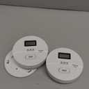 2 Pack Smoke and Carbon Monoxide Detector,Smoke Detector Carbon Monoxide Detector Combo with Batteries,Fire Alarm Smoke Detector with Test Button and Digital Display