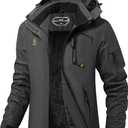 ASPO Women's Ski Jacket Waterproof Winter Jacket Insulated Warm Fleece Lined Windproof Snow Coats with Hood Snowboarding, Small