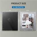 8x10 Picture Frame Glass 2 Pack, Sparkly Glitter Photo Frame 8 x 10 Mirror Crystal Wedding Gift Wall and Tabletop Display