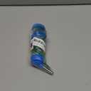 Clear Water Bottle Small Animals Water Bottle Dispenser for Small Pet Ferret Hamster Water Feed Hamster Drinker (blue-125ml)