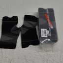 Plantar Fasciitis Sock (6 Pairs) for Men and Women, Compression Foot Sleeves with Arch and Ankle Support (Black, Large)