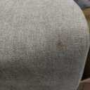 Dining Chairs with Casters Require Assembly Upholstered Wingback Single Sofa Armless Deskchair for Bedroom Waiting Room Kitchen Diningroom (Khaki)