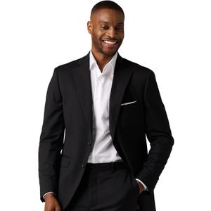Alton Lane Mercantile Jacket Tailored Fit - Premium Quality Suit Jacket for Men, Stylish and Elegant Formal Suit for Men (40, Black)