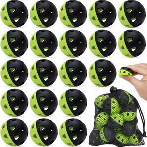 Coopay 20/40/80 Pack Mini Plastic Practice Baseballs, 1.65inch Small Soft Training Balls with Drawstring Bag for Baseball Hitting, Pitching & Batting Training, Indoor & Outdoor