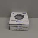 NAMSAN Small Heated Pet Bowl for Cats Rabbits, Outdoor and Indoor, 1 L Heated Water Bowl for Chicken Birds Ice Free, Thermal-Bowl for Dog Cage, Hanging Kennel Dish, Self-Assembly