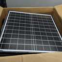 POPOSOAP Solar Pond Waterfall Spillway Kit, 55W Folding Solar Panel & Pond Pump Included, DIY Water Feature for Garden, Balcony, Indoor Aquarium & Small Ponds-P5552