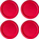Replacement Lids fits Pyrex 1-Cup (4" Smallest Size) Glass Food Storage Container Bowls, 4-Inch Plastic Round Lids Covers for Pyrex 7202-PC, Airtight & Leakproof (4-Pack, Red)